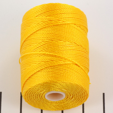 C Lon Bead Cord 0 5 Mm Golden Yellow Draad CreaDream Nl