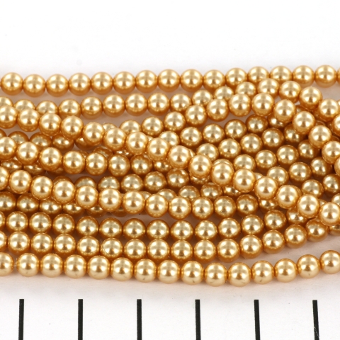 Preciosa Pearls 4 Mm Gold Beads MiyukiWholesale