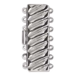clasp stripe design - silver