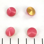 Czech rivoli 12 mm  - pink opal