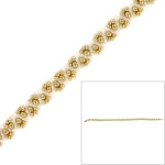 DIY pakket - choker ketting goud wit