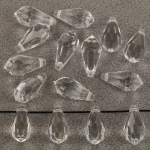 preciosa drop pendant 7.5 x 15 mm - crystal