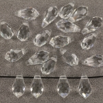 preciosa drop pendant 6.5 x 13 mm - crystal transparant