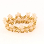 DIY ring - gold white