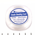 Miyuki elastiek koord - 0.4 mm