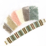 kralen pakket peyote armband - multidrop sea & nature