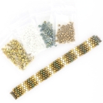 bead package peyote bracelet - 6/0 nature tones