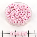 Matubo rocaille 2/0 (6 mm) - ionic white/pink