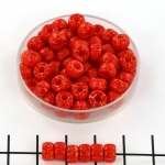 Matubo rocaille 2/0 (6 mm) - ionic red/yellow
