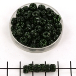 Matubo seed bead 2/0 (6 mm) - ionic jet green