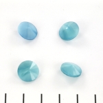 Czech rivoli 12 mm  - light blue pearl