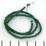 glass pearl 2 mm - deep emerald