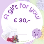 cadeaubon met 3 verrassinkjes - 30 euro 