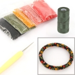DIY kit armband haken met 11/0 - meadow flower