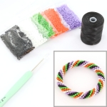 DIY kit armband haken met 8/0 - twisted halloween