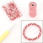 DIY kit armband haken met 11/0 - valentijn