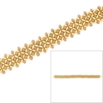 right angle weave armband - metallic bronze