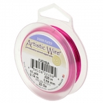 artistic wire 18 gauge - silver plated fuchsia
