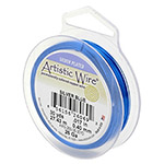 artistic wire 22 gauge 0.64 mm - silver plated silver blue