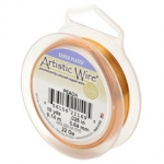 artistic wire 18 gauge - silver flated peach