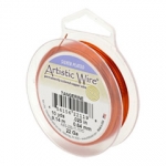 artistic wire 18 gauge - silver plated tangerine