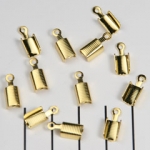 fold over end - gold 13 mm