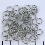 splitring - zilver 8 mm