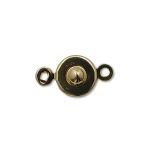 ball and socket clasp - gold plated 7 mm