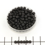 Basic bead round 4 mm - black