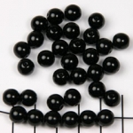 basic bead round 8 mm - black