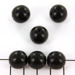 basic bead round 14 mm - black