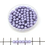 Basic bead round 4 mm - powdery lilac