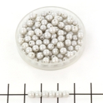 Basic bead round 4 mm - powdery pastel gray
