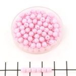 basiskraal rond 4 mm - powdery pastel pink