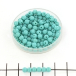 basiskraal rond 4 mm - opaque turquoise