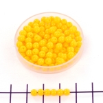 Basic bead round 4 mm - opaque yellow