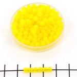 basiskraal rond 4 mm - milky yellow
