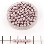 Basic bead round 4 mm - sueded gold blackened pearl