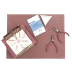 Basispakket beading - roze met 8 tangen