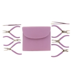Beader tool set  - met 8 tangen - paars