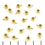 bedel connector - stainless steel goud 3mm