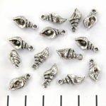 charm shell wockel shape - silver