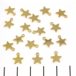 pendant little star - stainless steel gold 10mm