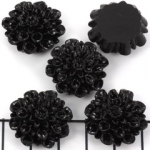 bloem chrysant 21 mm - zwart