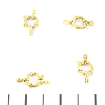 boeislotje - stainless steel goud 10 mm