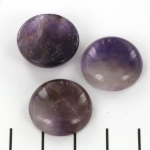 cabochon round 20 mm - amethyst purple