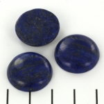cabochon round 20 mm - dark blue
