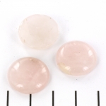 cabochon rond 18 mm - rose quartz