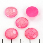cabochon facet 13.5 mm - roze