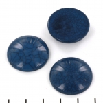 cabochon crackle effect 25 mm - blauw